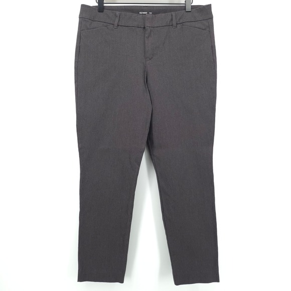 Old Navy Pants - Old Navy Women Pants Pixie 12 Dark Gray Ankle Skinny Stretch Business Casual